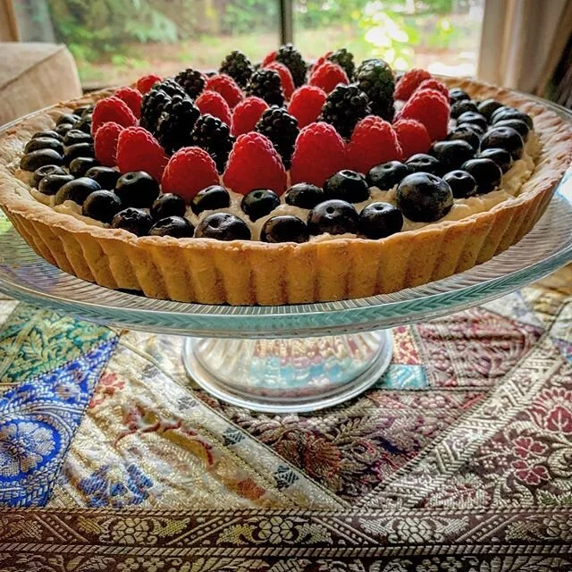 👩🏻&zwj;🍳 What level of stress-related COVID cooking is whipping up a lemon, marscapone &amp; fresh berry tart?  Because here we are...