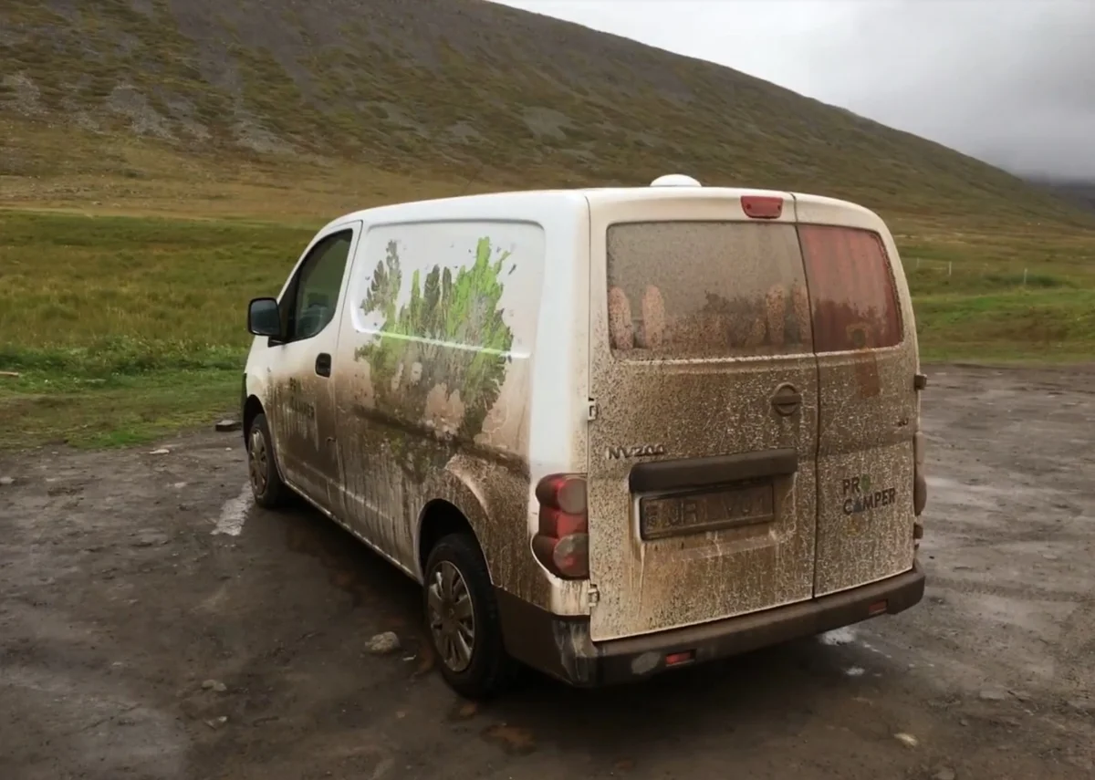 Our trusty little Nissan Camper Van! We spent 14 days living out of this little home away from home!