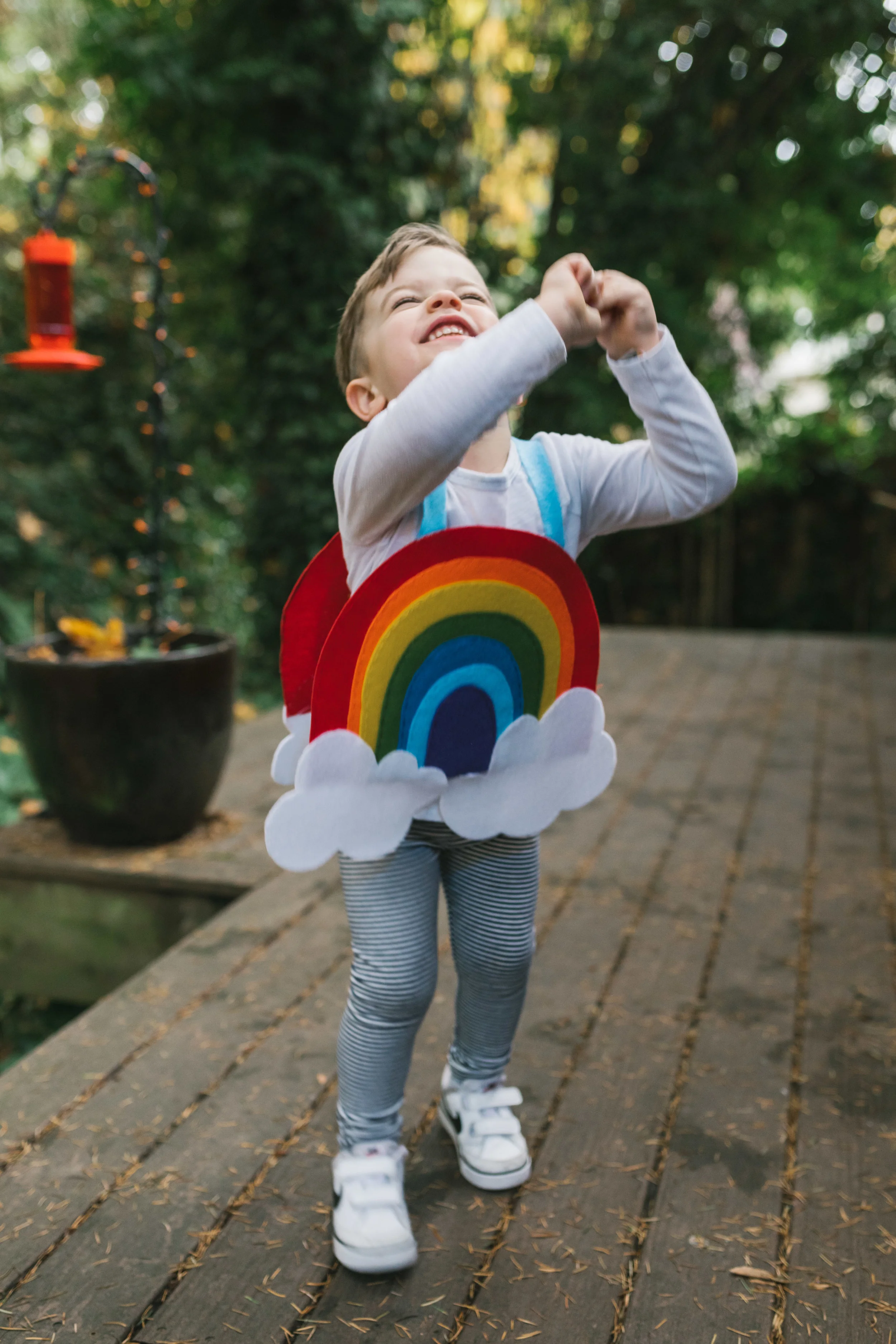 Rainbow, homemade costume, Halloween