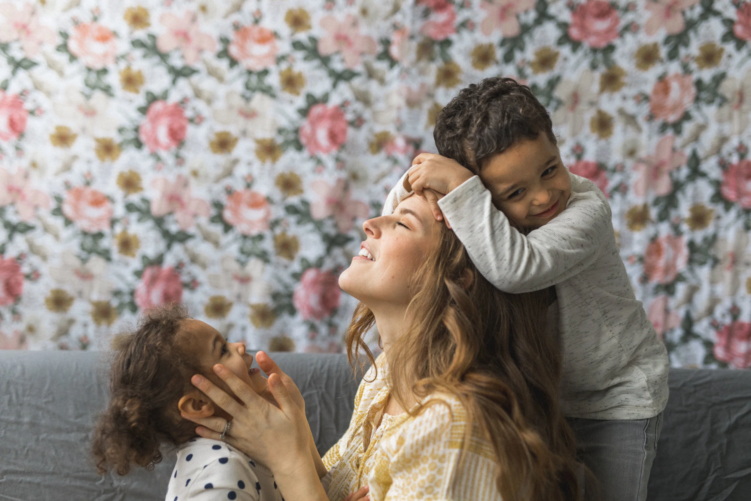An Energetic and Joyful Motherhood Photography Session in a Seattle Studio | Seattle Family Photographer