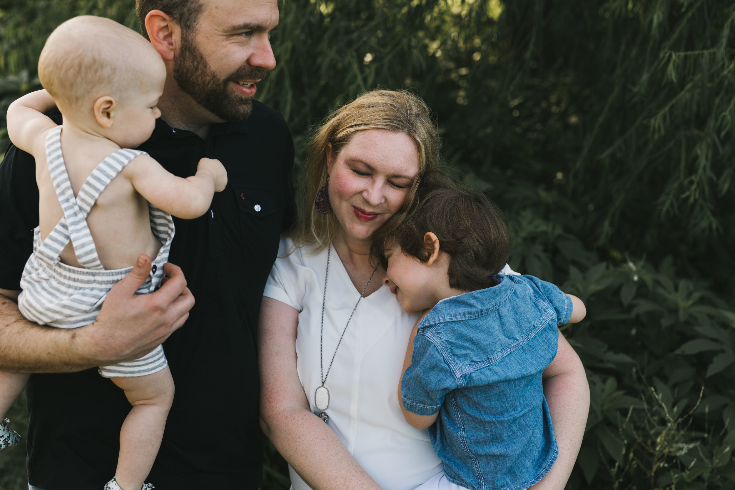 Dallas family session in-home and on a walk around the neighborhood with sweet family of four by Seattle family photographer Chelsea Macor Photography-18.jpg