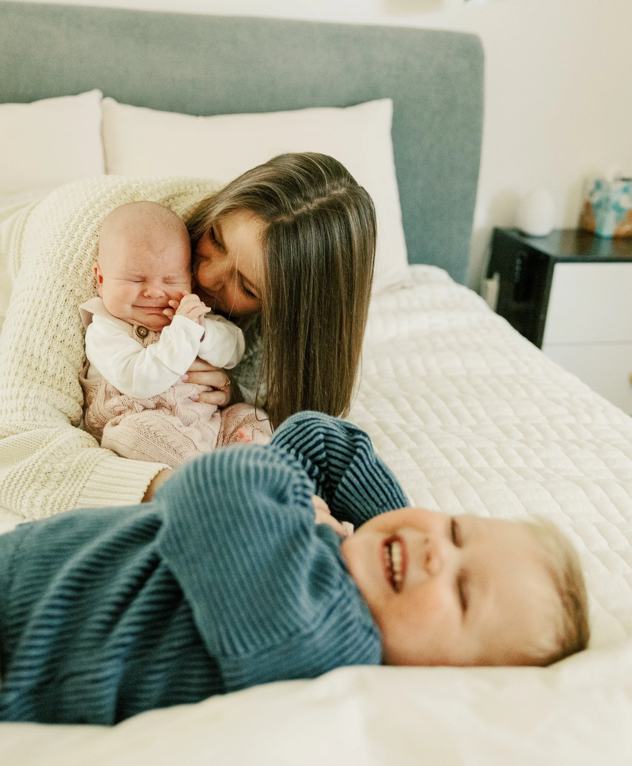 Newborn Photos with a Toddler | Seattle Newborn Photographer