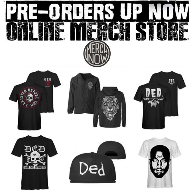 Our brand new @merchnow store is now live. T-shirts, Hoodies, Windbreakers, Hats ect. Swipe right for more... Link in our bio #StayDed