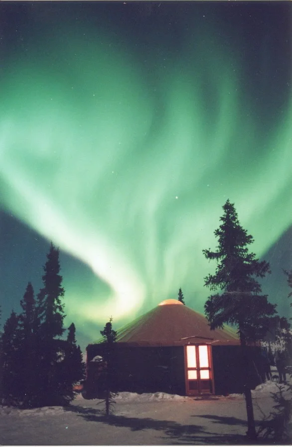 Aurora over Yurt photo by McClean Image Studio