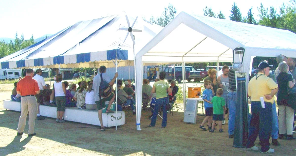 Renewable Energy Fair Booths photo by Denise Ferree