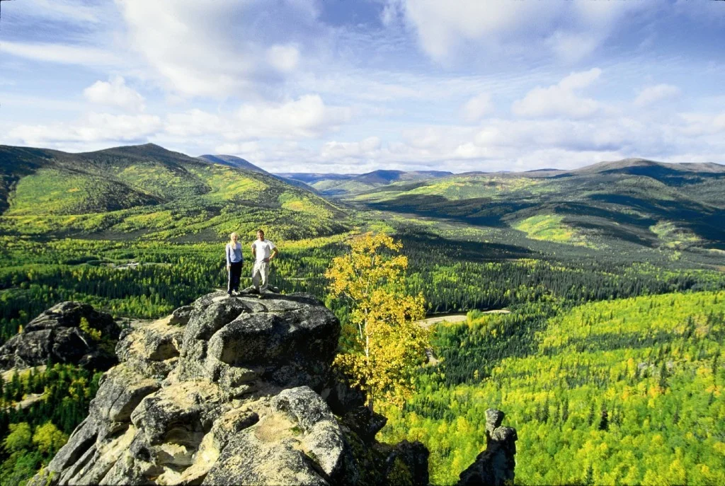 2hikers above lush greenery.jpg