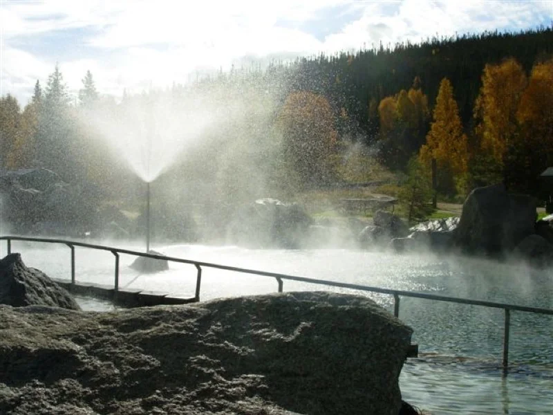 Autumn Rock Lake Spray by Denise Ferree