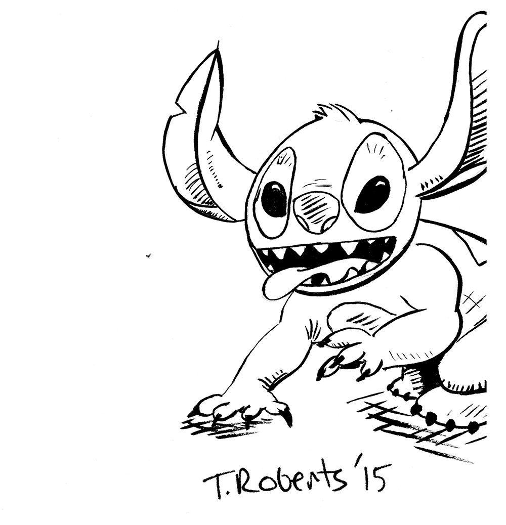 Stitch from Lilo and Stitch Coloring Page