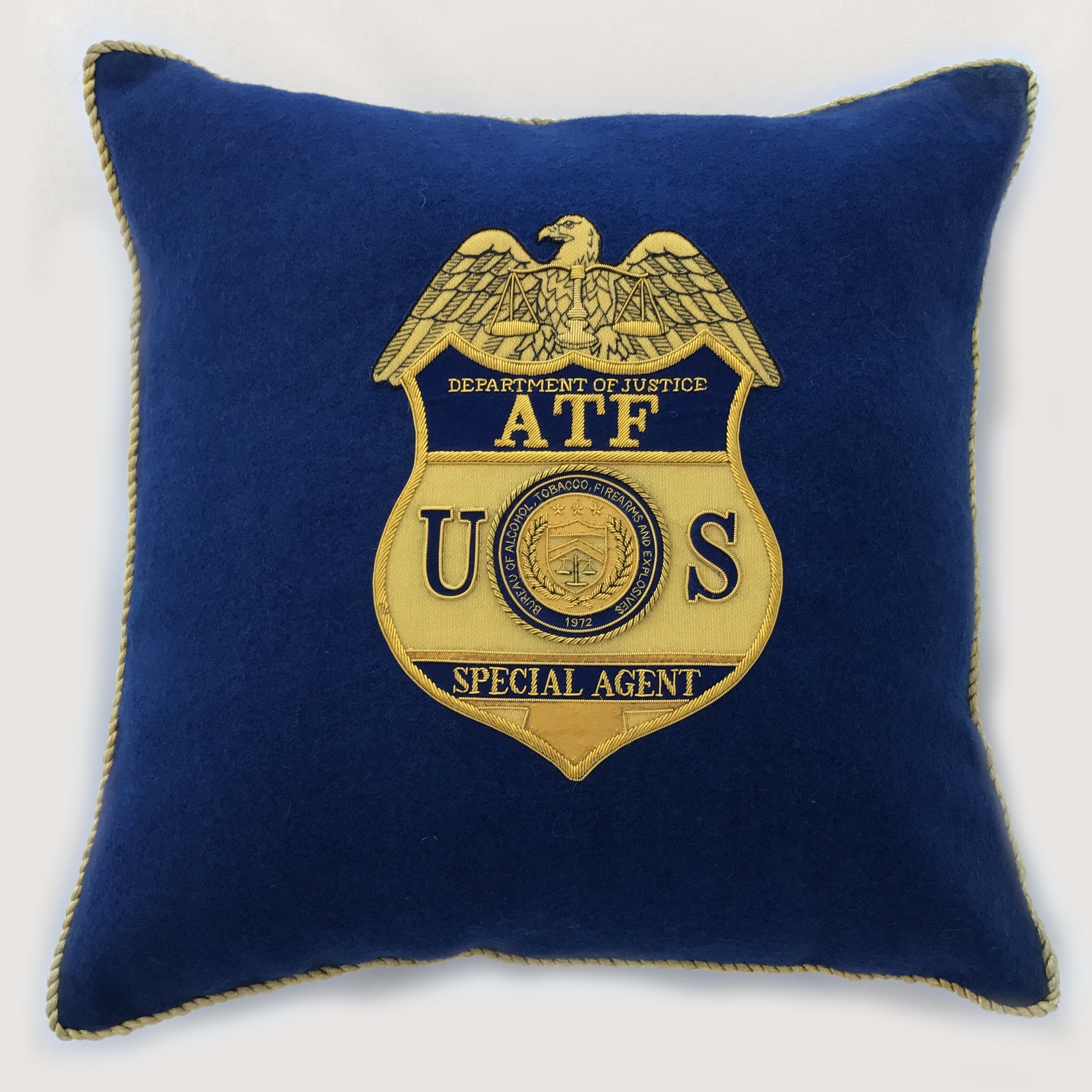 ATF Badge Pillow