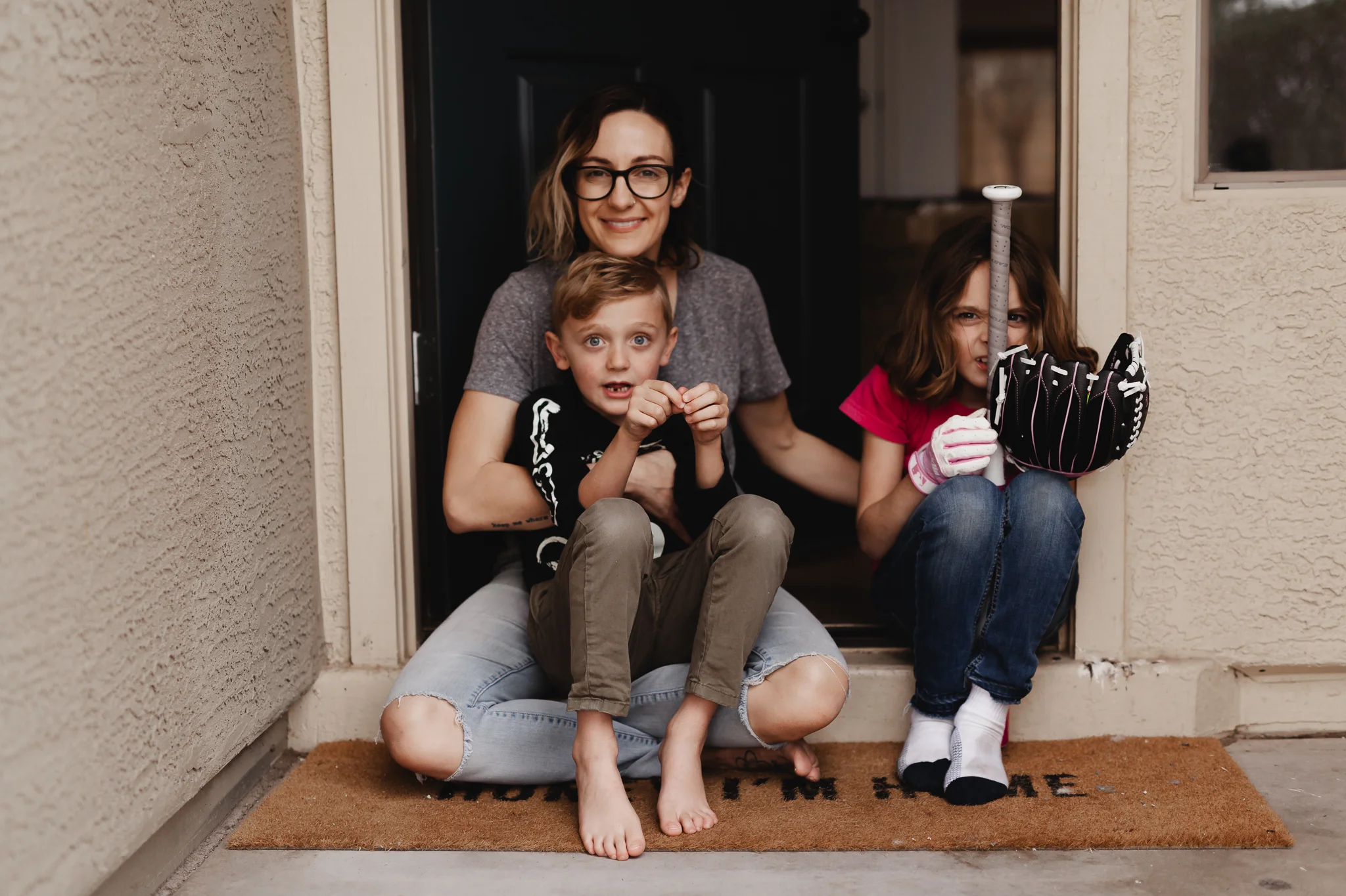 Image by my darling Laura , on the kids’ and my first night in our new home.