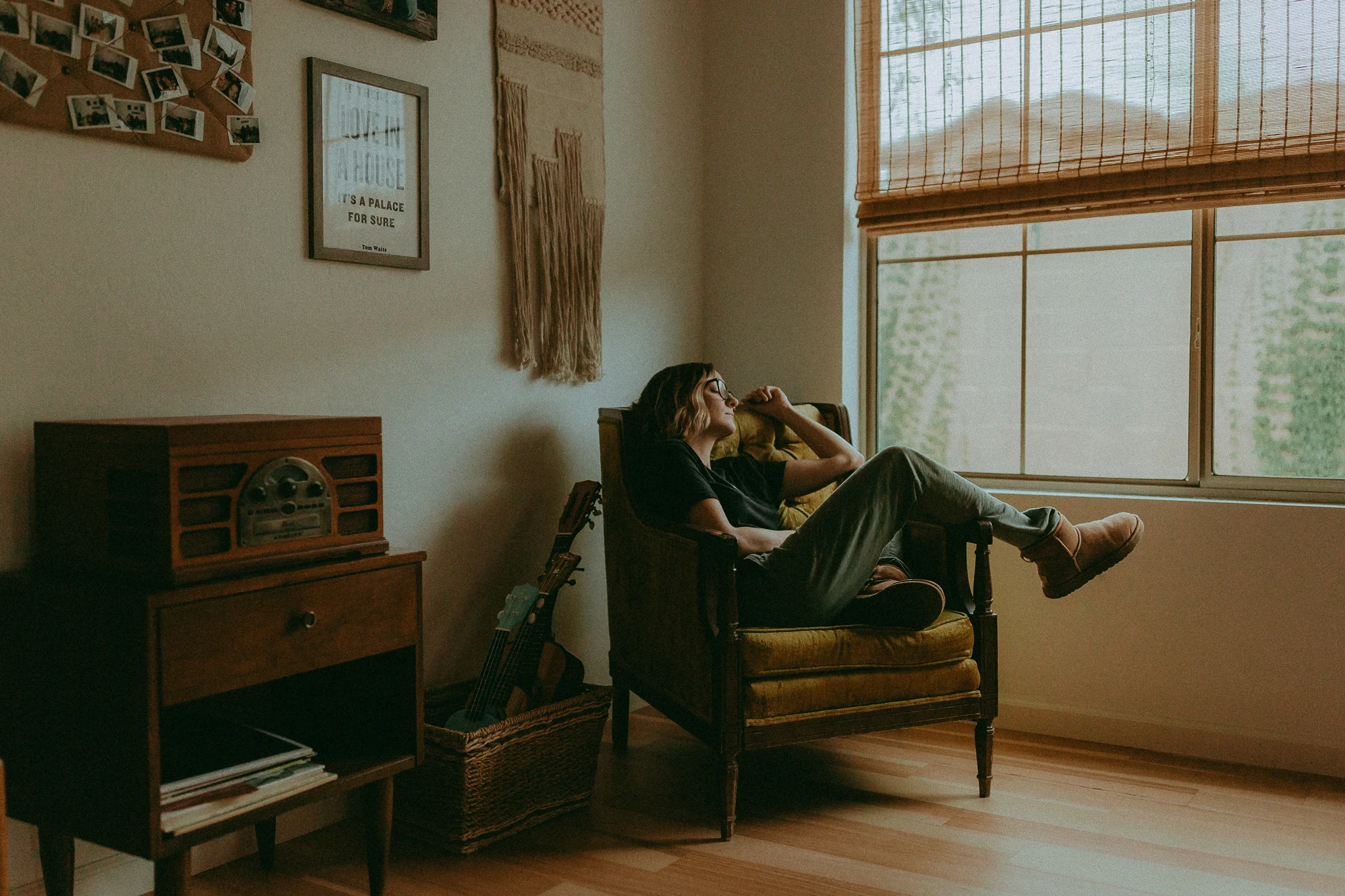 My first self portrait in our new home