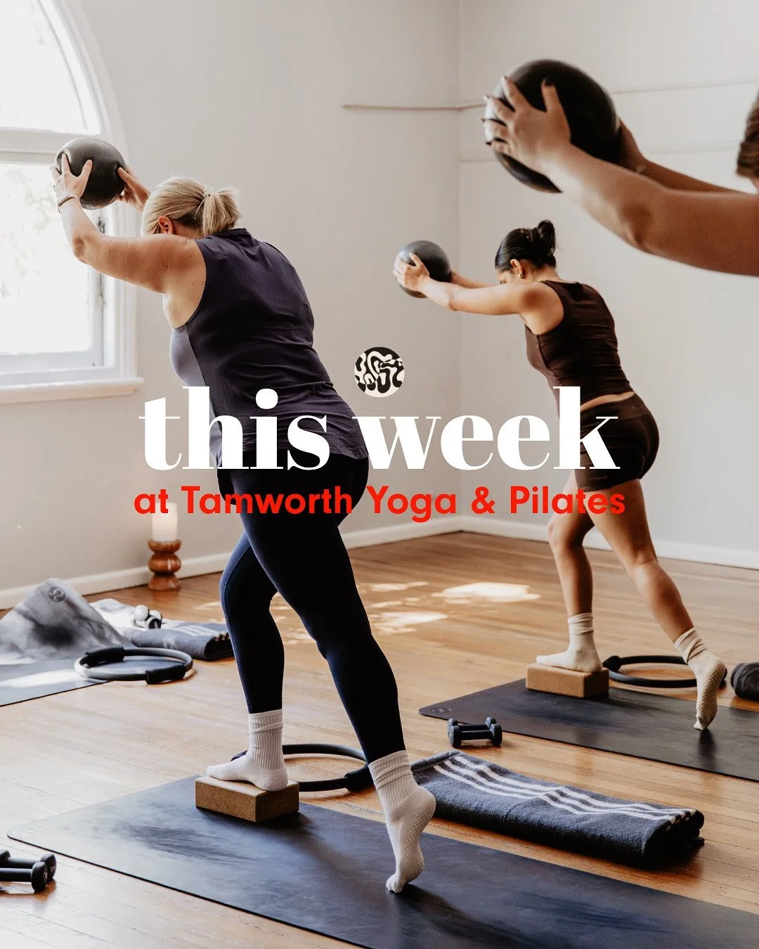 STRONG body &amp; CALM mind, all in one place☺️👇✨ 

MONDAY
6am Flow with @iammichaelakatrin
4:30pm Pilates with @emmakristen90
5:30pm Flow with @renewed.rhythm 
6:45pm Yin with @renewed.rhythm

TUESDAY
6am Mat Pilates with @soulandstretch_yogatamwor