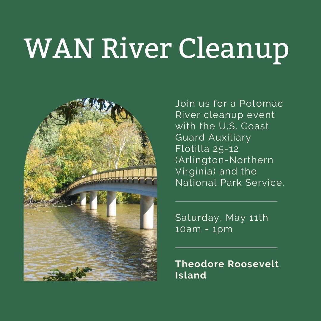 Join @womensaquaticnetwork, @uscgaux Flotilla 25-12, and @nationalparkservice for a river cleanup at Teddy Roosevelt Island! All cleanup materials will be provided. 

More info: https://www.womensaquatic.org/events/maycleanup

#PotomacRiver #cleanup