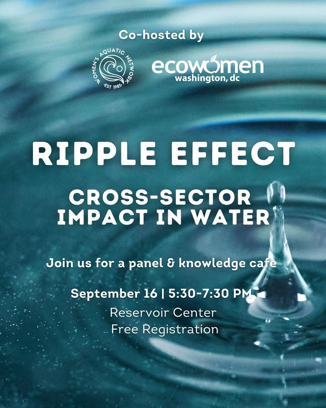Join WAN and @dcecowomen at the @reservoircenter for an engaging evening focused on the unique journeys of women working in the water sector. Through candid conversations and interactive breakout discussions, we’ll explore how professionals hav