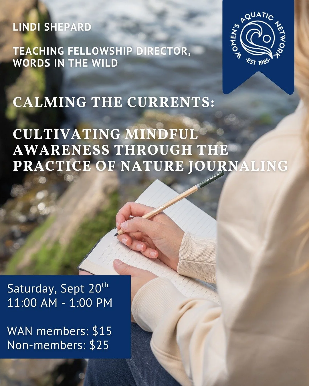 Finding inner calm in turbulent times can be challenging. This workshop, rescheduled from June, explores how nature journaling alongside Rock Creek can help cultivate peace and mindfulness. Through guided meditation and journaling exercises, particip