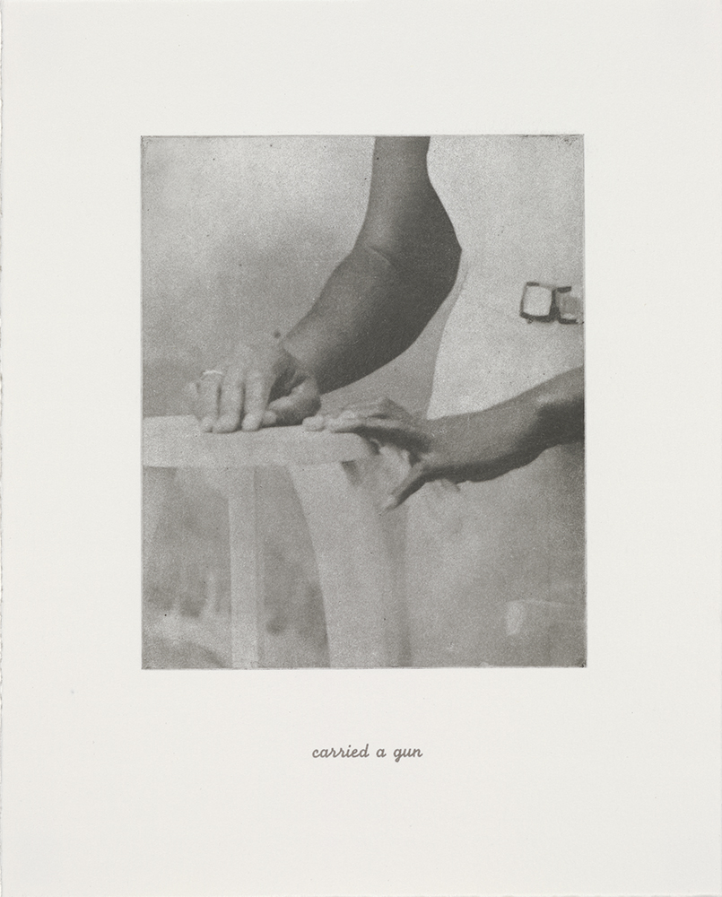  from  Details,  1996, 10" x 8", portfolio of 21 photogravures with text, edition 40 + 9 AP image © Lorna Simpson, courtesy the artist and Hauser &amp; Wirth 