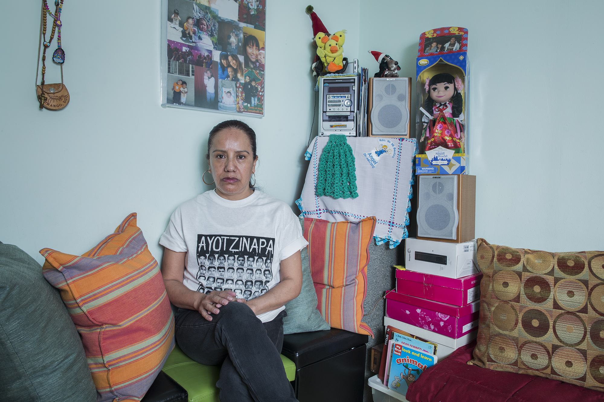  Alicia Mendieta at her home on 62nd Street in Bay Parkway, Brooklyn. Alicia is an activist for immigrant rights in the city of New York. She has been involved in different pro-immigrant organizations. She came to the United States 16 years ago, leav