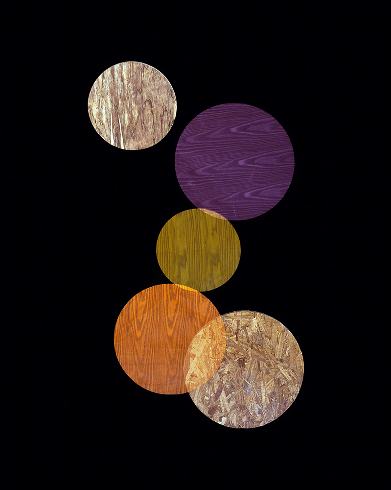  Alejandra Laviada,  Purple, Orange, Yellow Circles,  2014 