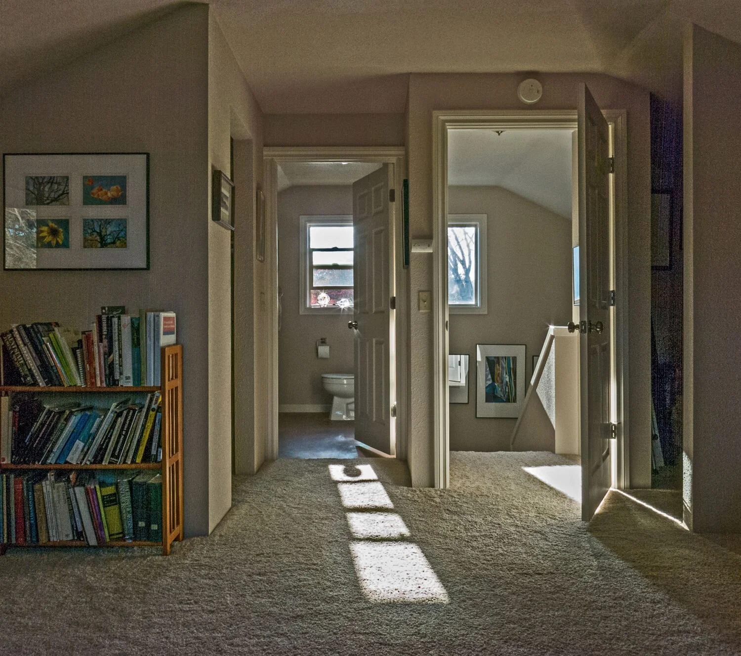 View of Upstairs Windows from our Bedroom