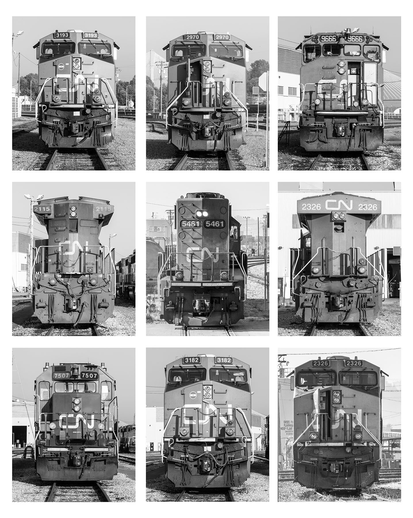   Typology - Train Engines , 2020  Inkjet print  22" x 17" 