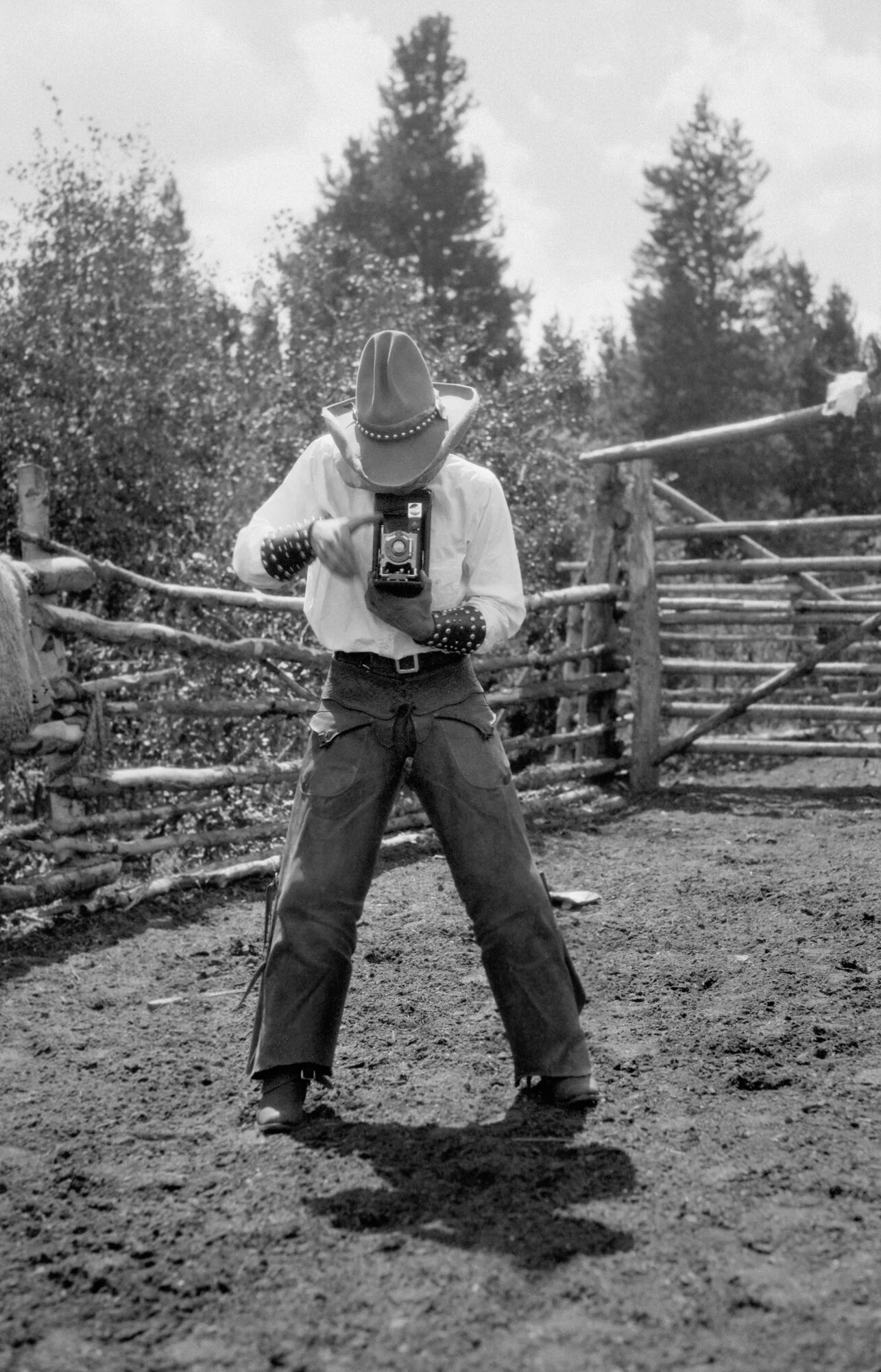  Lora Webb Nichols,  Ted Higby at Skyline Rodeo , 1928  