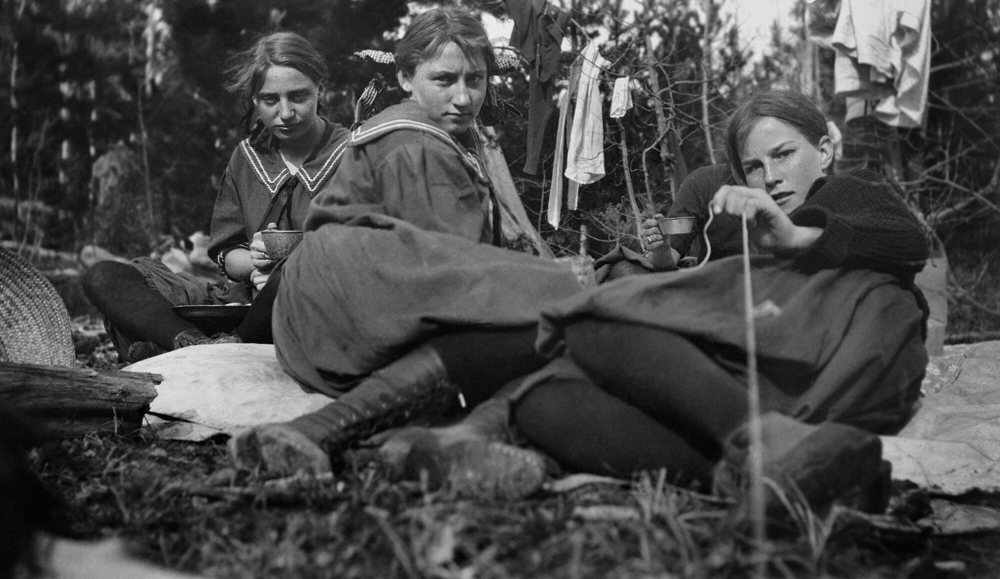  Nina Platte,  Nida Deal, Sis Heaton, Ruth Dunbar, and Nina Platte , 1913  