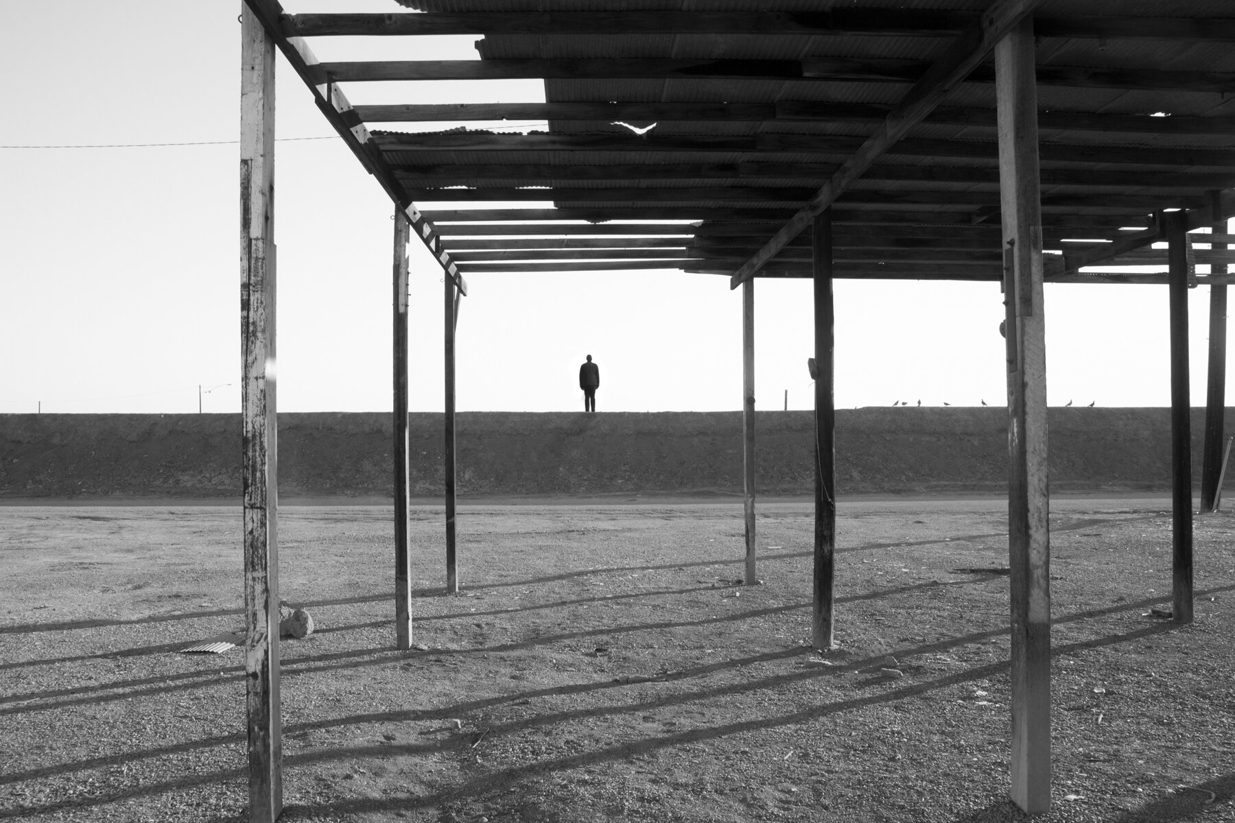  Johnnie Chatman , Self Portrait, Avenue D, Salton Sea , 2016 