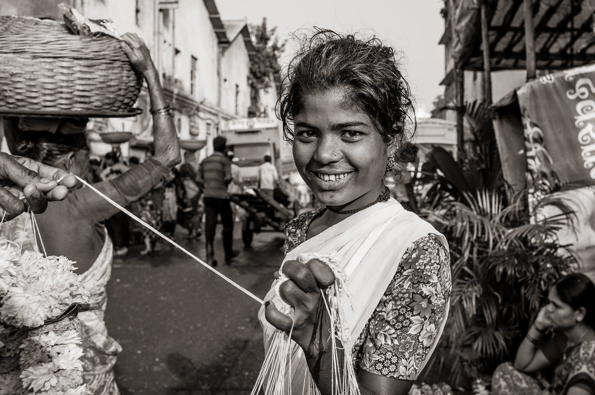 Young Woman with String