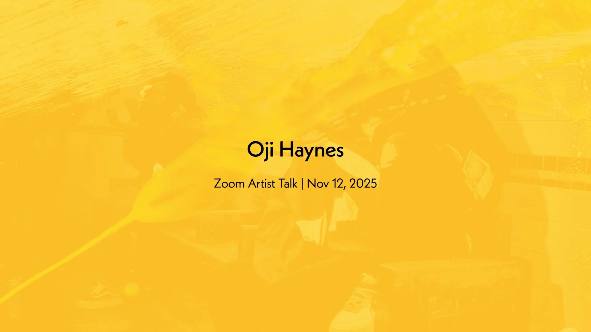 The recording of Oji Haynes&rsquo; artist talk is now available on our website and YouTube channel. Hit the link in bio to watch. His 2024 En Foco Fellowship Exhibition 𝙇𝙖𝙚 𝙁𝙚𝙣𝙙𝙞 is on view at Blue Sky through Sat, Nov 29. Our regular gallery