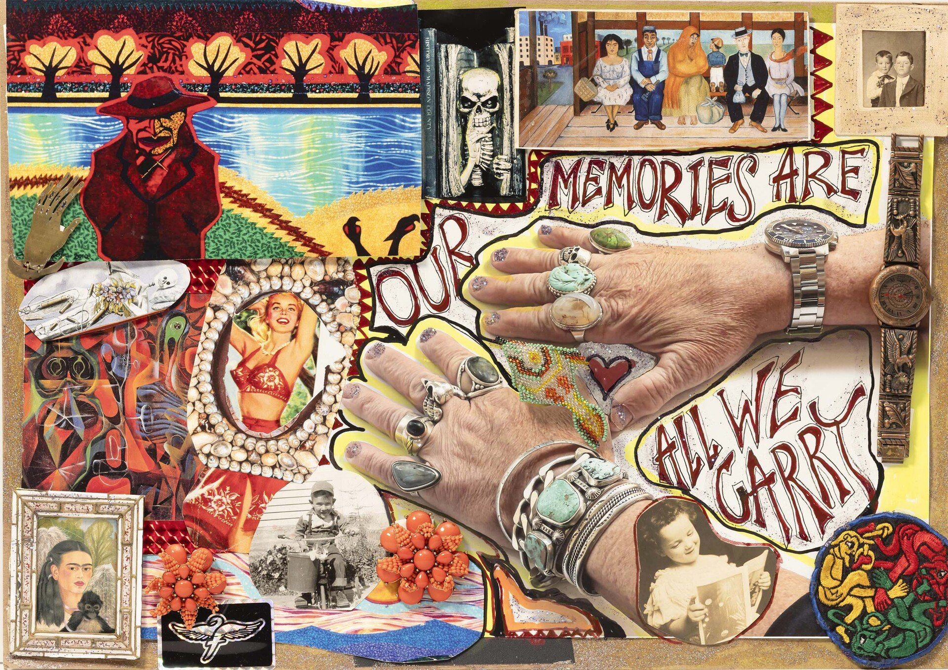 Assemblage with Hands, 2024