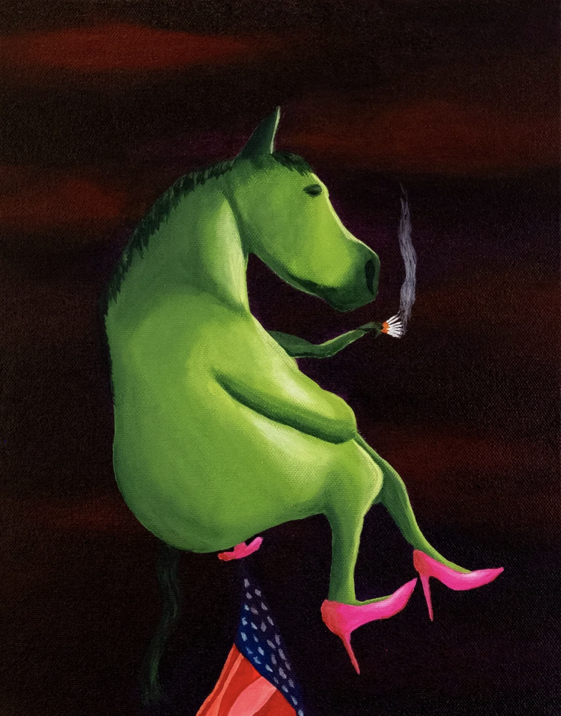 everything makes me unconscious, 2025, 14" x 11"