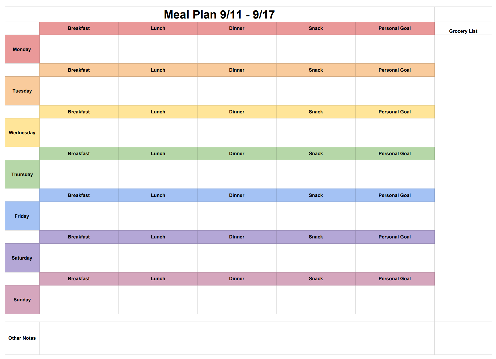 my-weekly-meal-plan-calendar-ariellesays