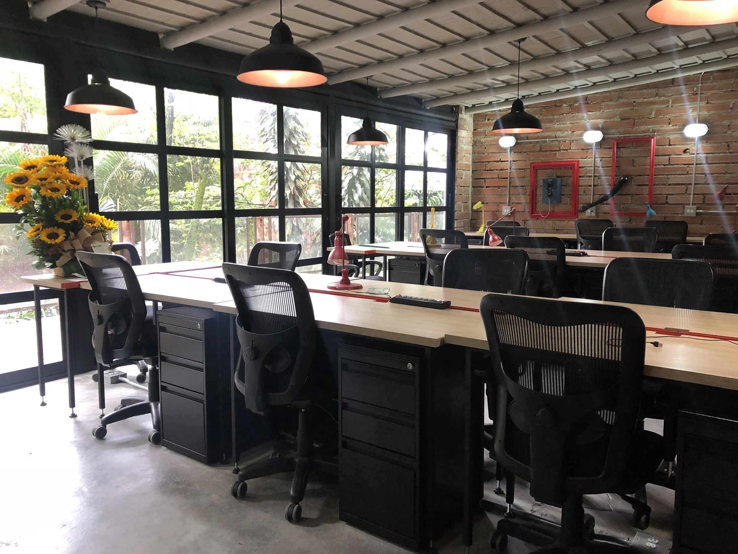 Our designated workspace in Medelliín