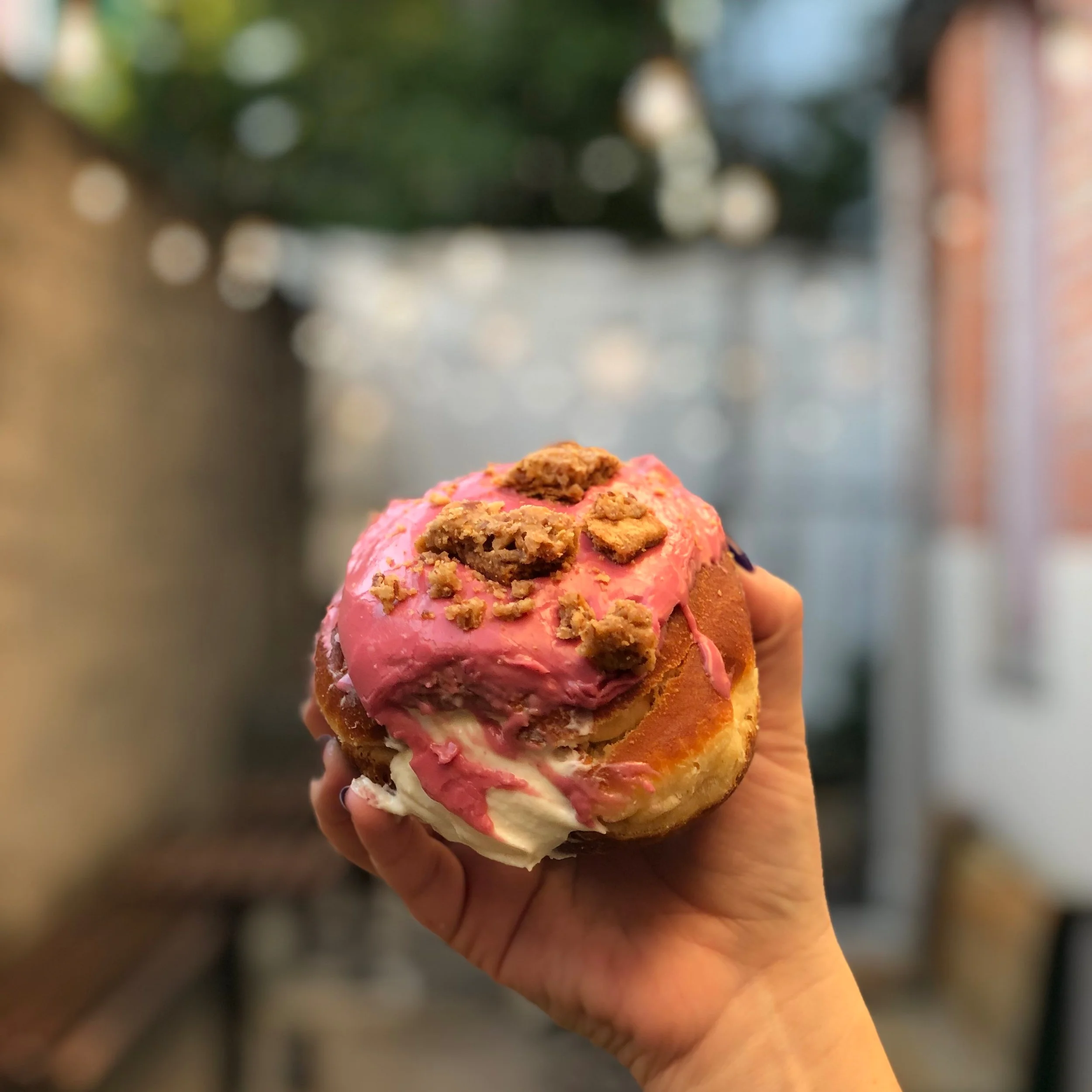 Raspberry Cheesecake donut