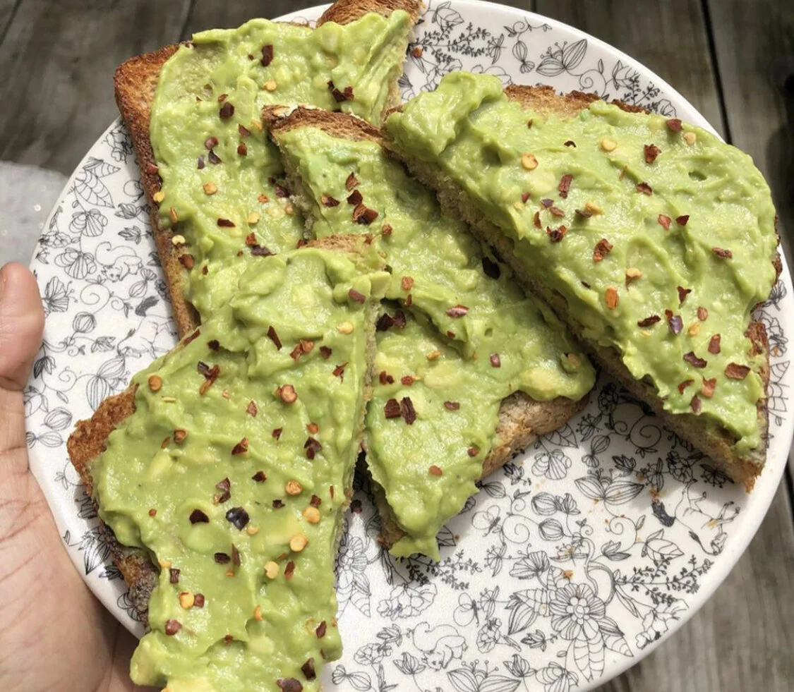Spicy Garlicky Avocado Toast