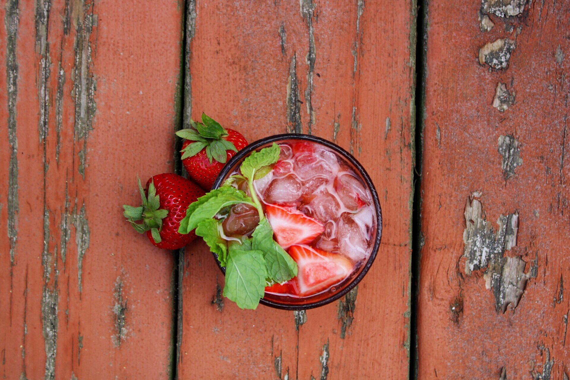 Juneteenth Strawberry Mint Julep 
