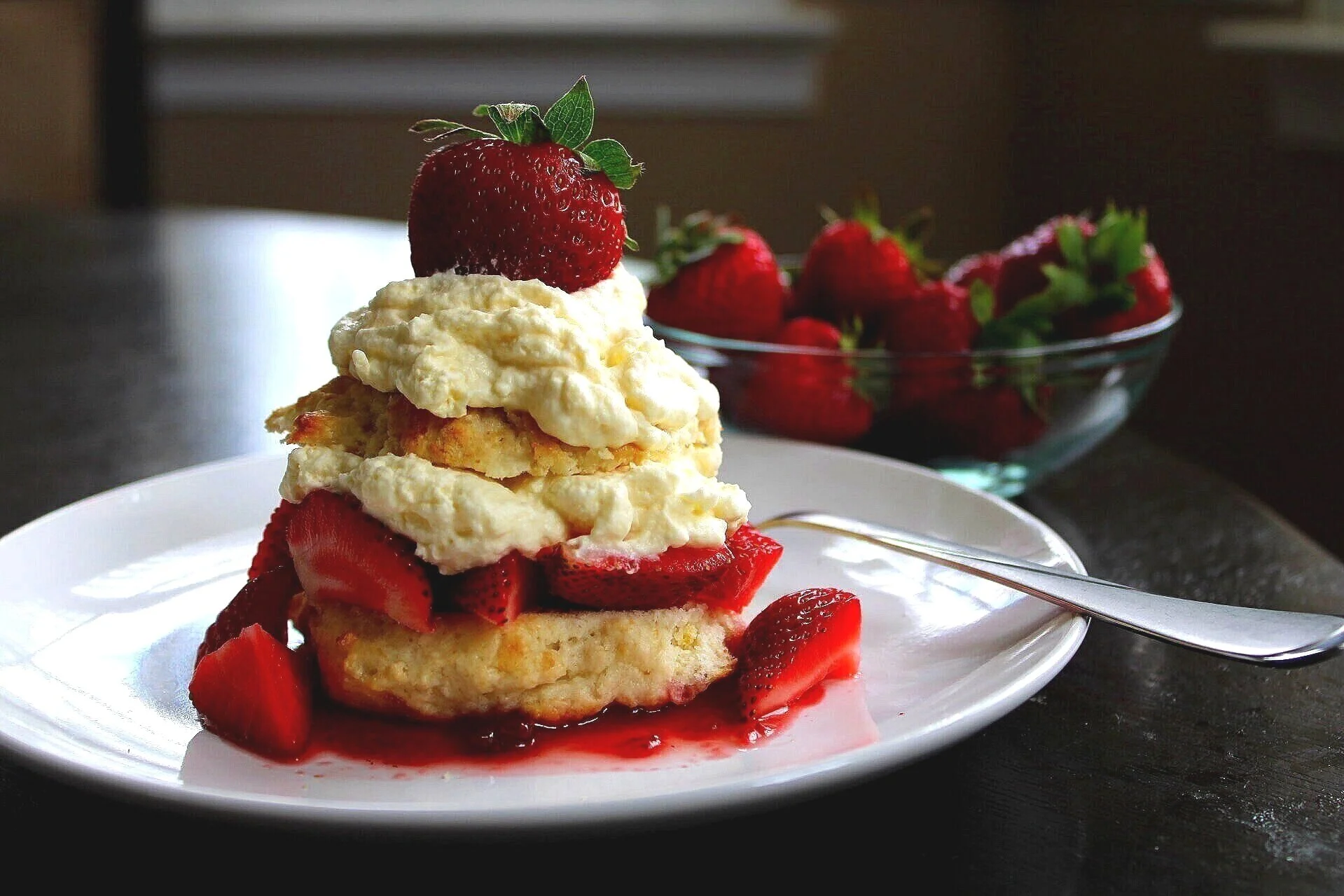 Juneteenth Buttermilk "Drop" Strawberry Shortcakes