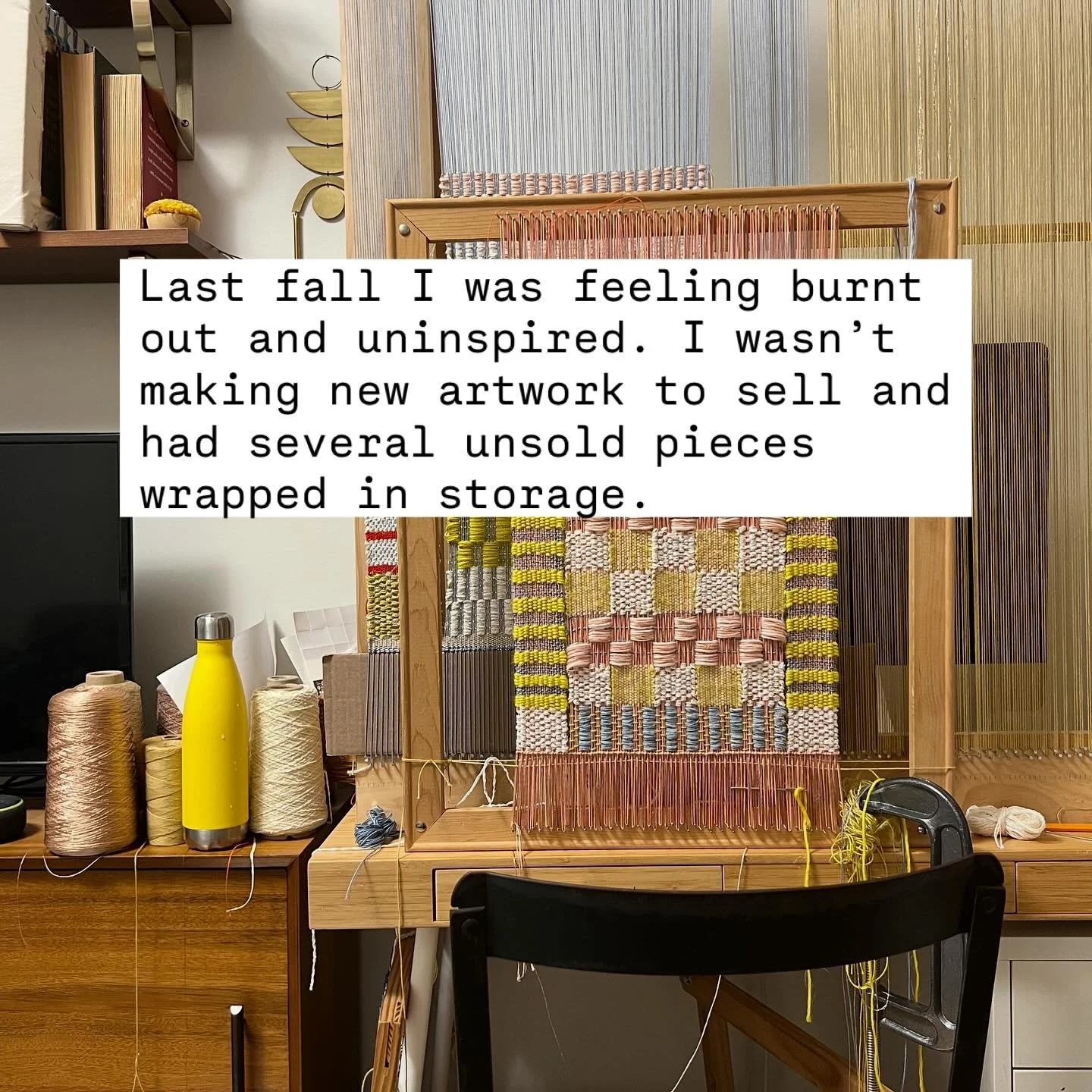 Last fall I was feeling burnt out and uninspired. I wasn&rsquo;t making new artwork to sell and had several unsold pieces wrapped in storage.

Come spring, it was time to pay my annual website subscription fee but I had no extra cash. So I decided to