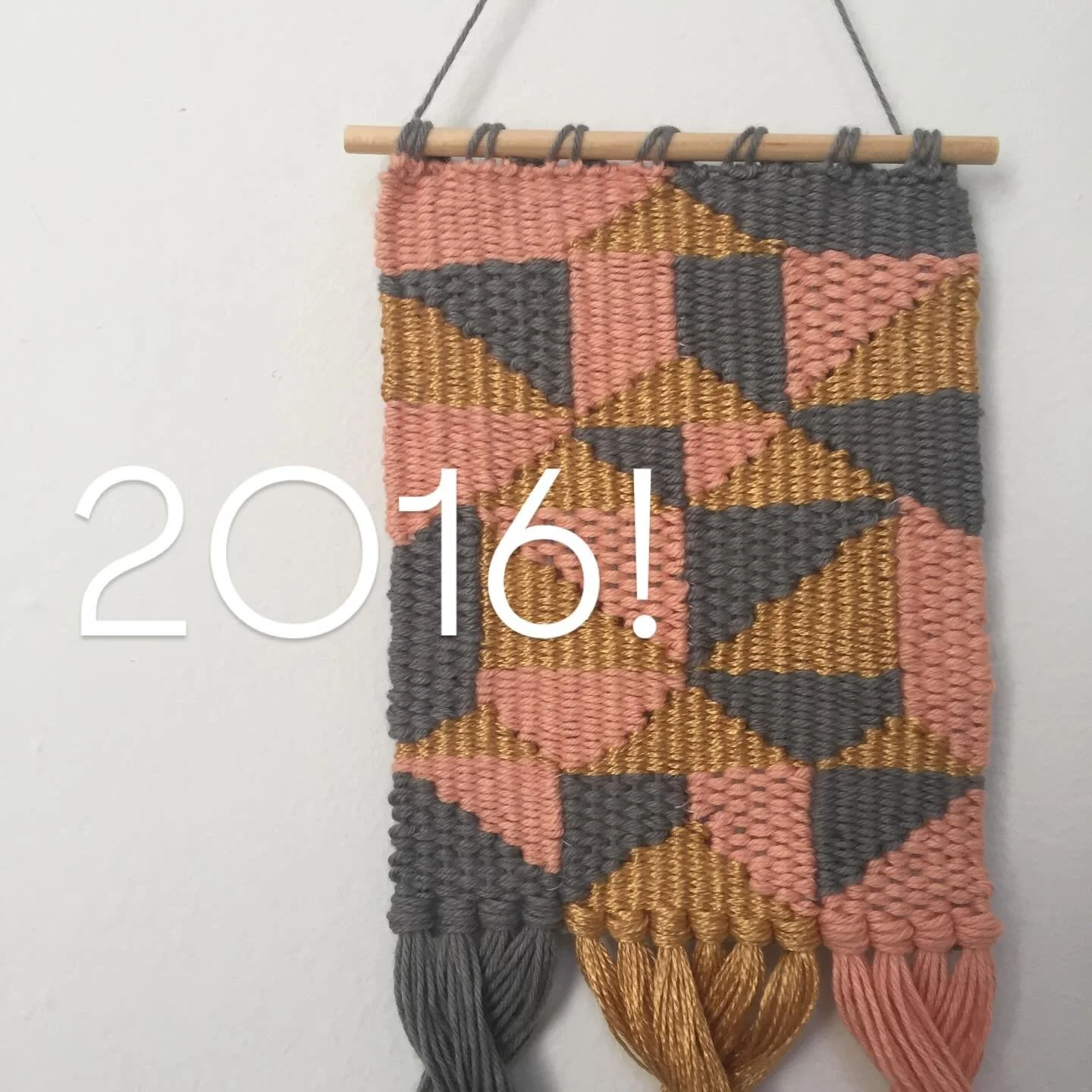 I&rsquo;m the most nostalgic so this is fun&hellip;

I was just beginning tapestry weaving. Before that I was weaving cloth on a small harness loom. Such a different experience! 

I was also&hellip;
Getting married
Honeymooning in France 
Starting a 