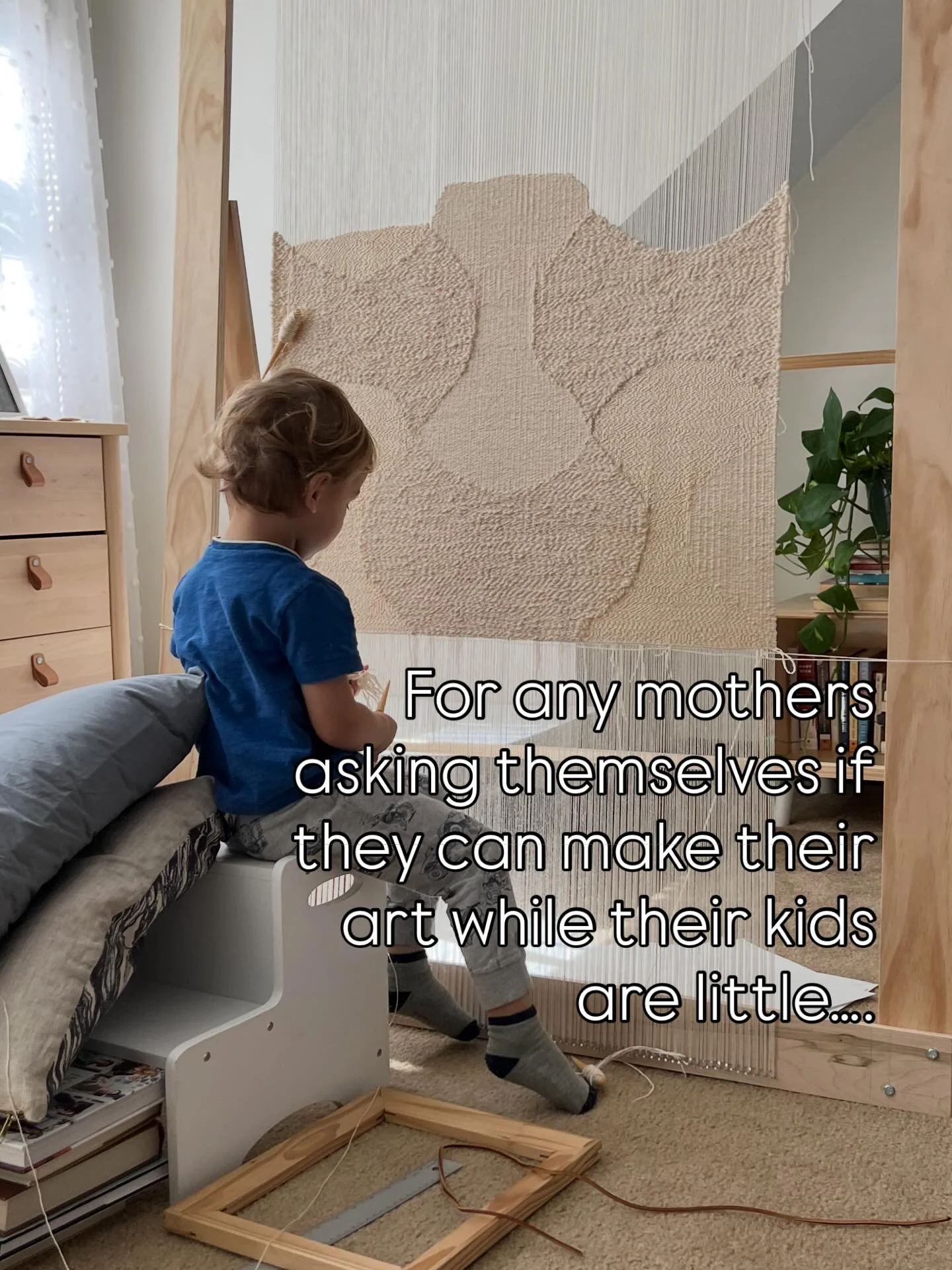 Are you making time to make artwork?

For any mothers asking themselves if they can make their art while their kids are little&hellip;

You can! And you should. 

It might be what saves your sanity. 

Sometimes it might simultaneously save your sanit