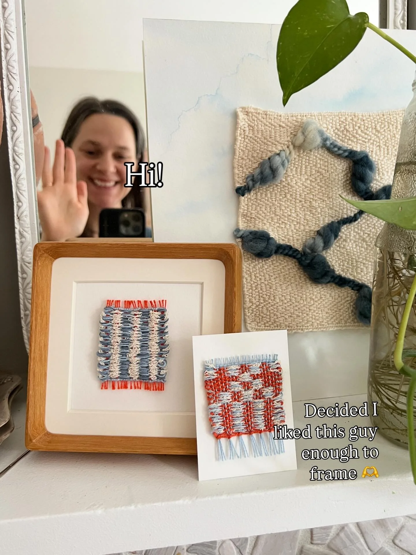 Hi! Decided to pop another Tiny Tapestry in the shop! He was hanging out on my shelf with the other friends and I said to him, &ldquo;Yes, you deserve a frame too.&rdquo; 

Would it be more fun to put a whole batch of tiny tapestries in the shop all 