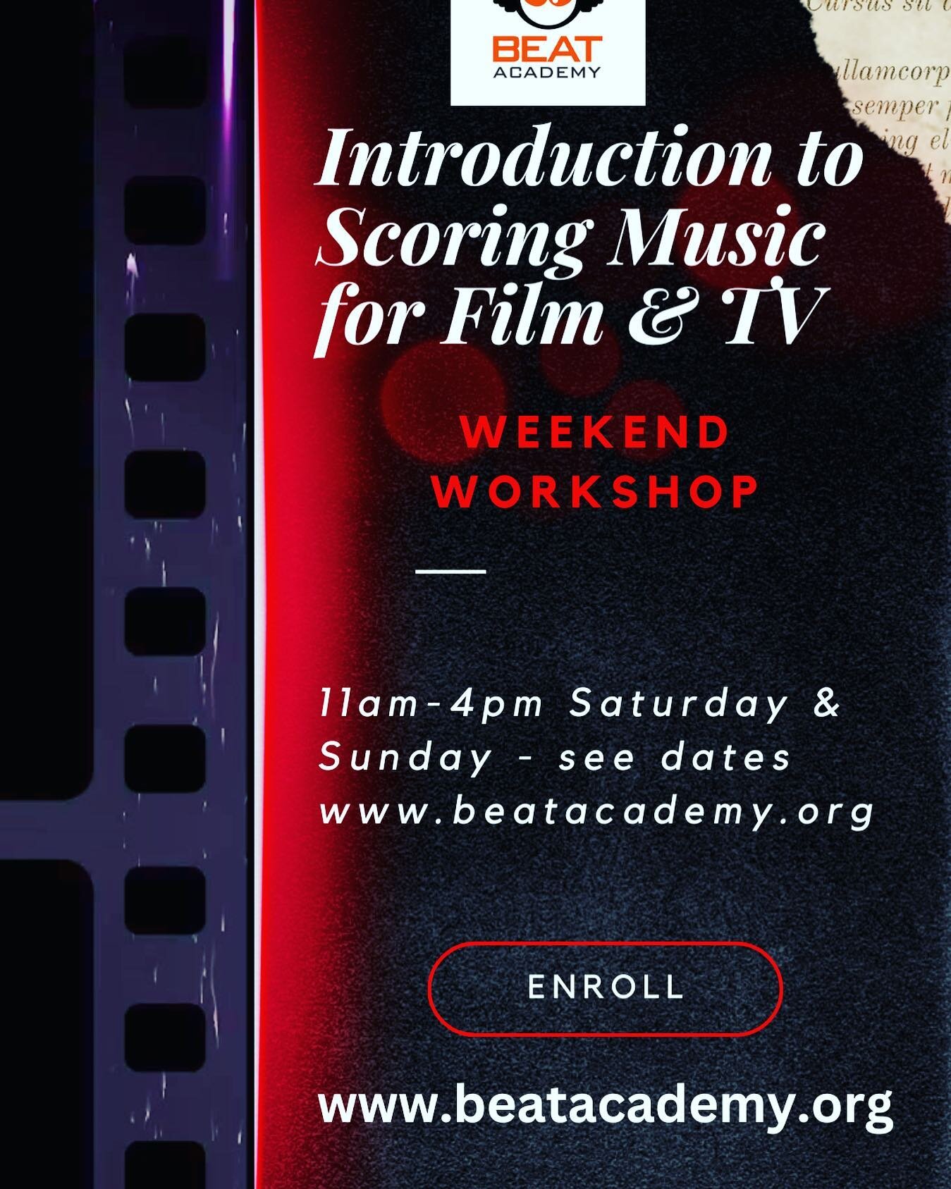 Join us for a fun summer weekend workshop @revival.la - Introduction To Film/TV Scoring !! This will be a good one!! Link in bio! 
#filmscoring #filmcomposer #summervibes #summerworkshops #musicproducer #musicproduction #musicschool #logicprox #ablet