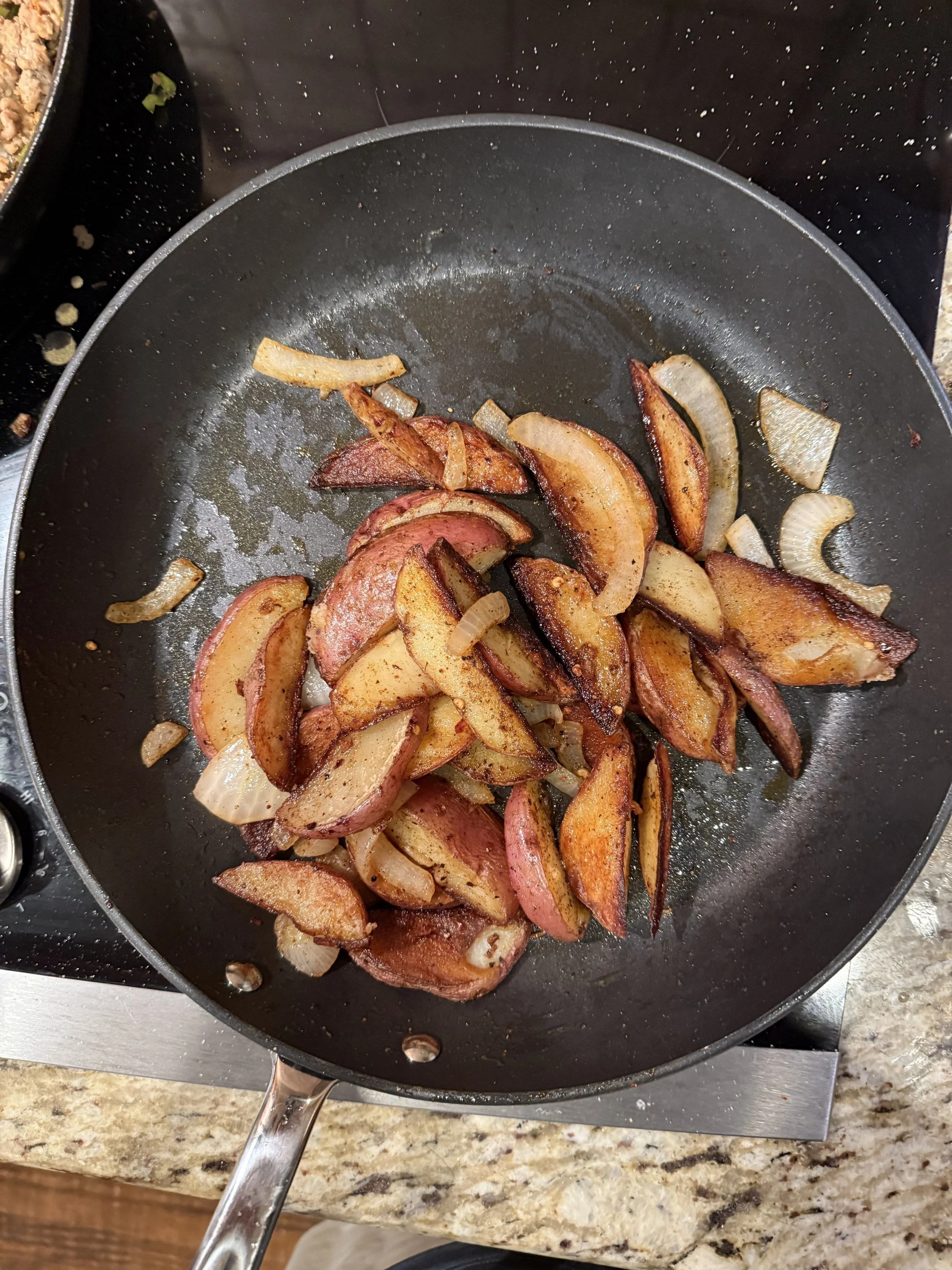 Chili Dusted Pan-Fried Potatoes