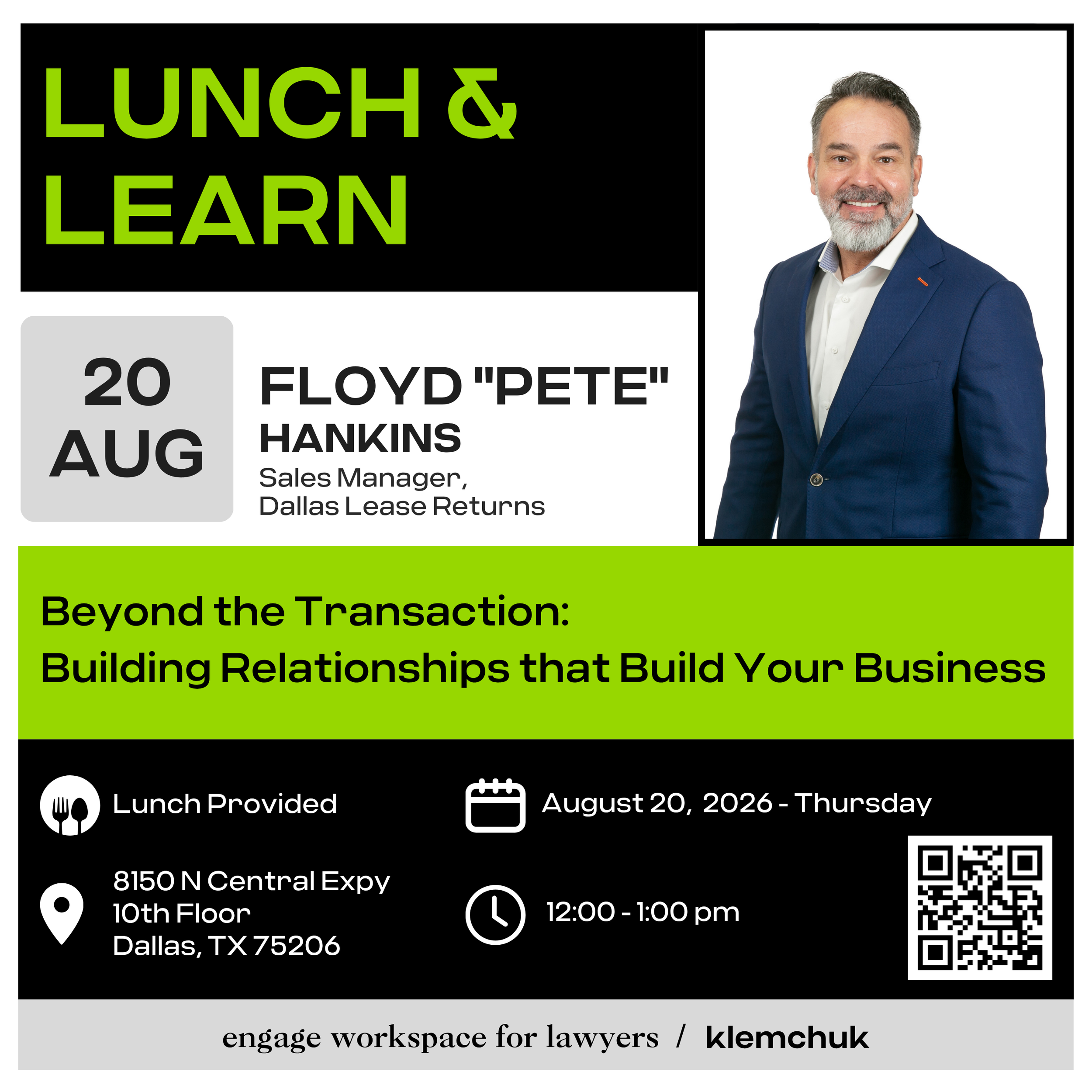 Lunch &amp; Learn -- Beyond the Transaction: Building Relationships that Build Your Business