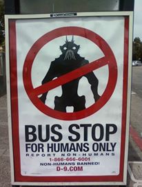 Humans only muni stop