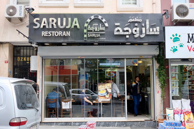 Saruja is situated in the heart of Istanbul's "Little Syria", where dozens of Syrian eateries have opened. (Photo by Paul Benjamin Osterlund)