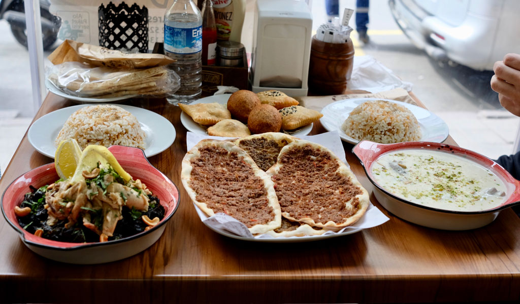 Saruja offers Damascene classics like meat dumplings swimming in yogurt sauce for those craving home-cooking. (Photo by Paul Osterlund)