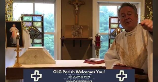 Happy Friday! Msgr. Gentili, Paster of OLG Parish, encourages you to text 'OLGPA' to 84576 to get parish updates via email and tune in to facebook.com/OLGDoylestown for daily LIVE mass at 8 am! #KofCOLG #DailyMass #Doylestown #Catholic #OLGDoylestown
