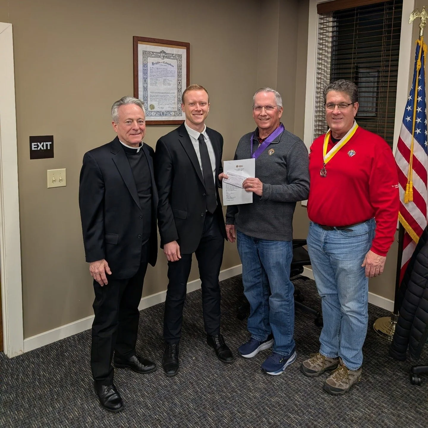 Knights of Columbus Council 15590 supports Seminarians studying for Priesthood.