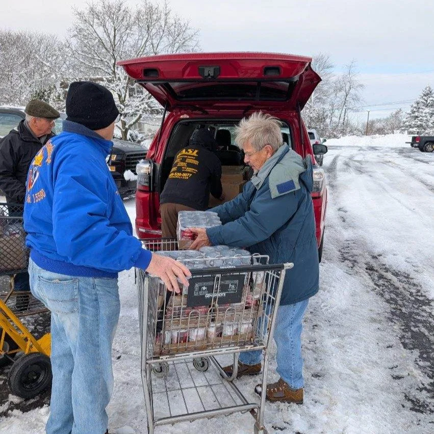 Our Lady of Guadalupe supports Food for Families with their delivery of food to the Lord's Pantry in Ottsville.